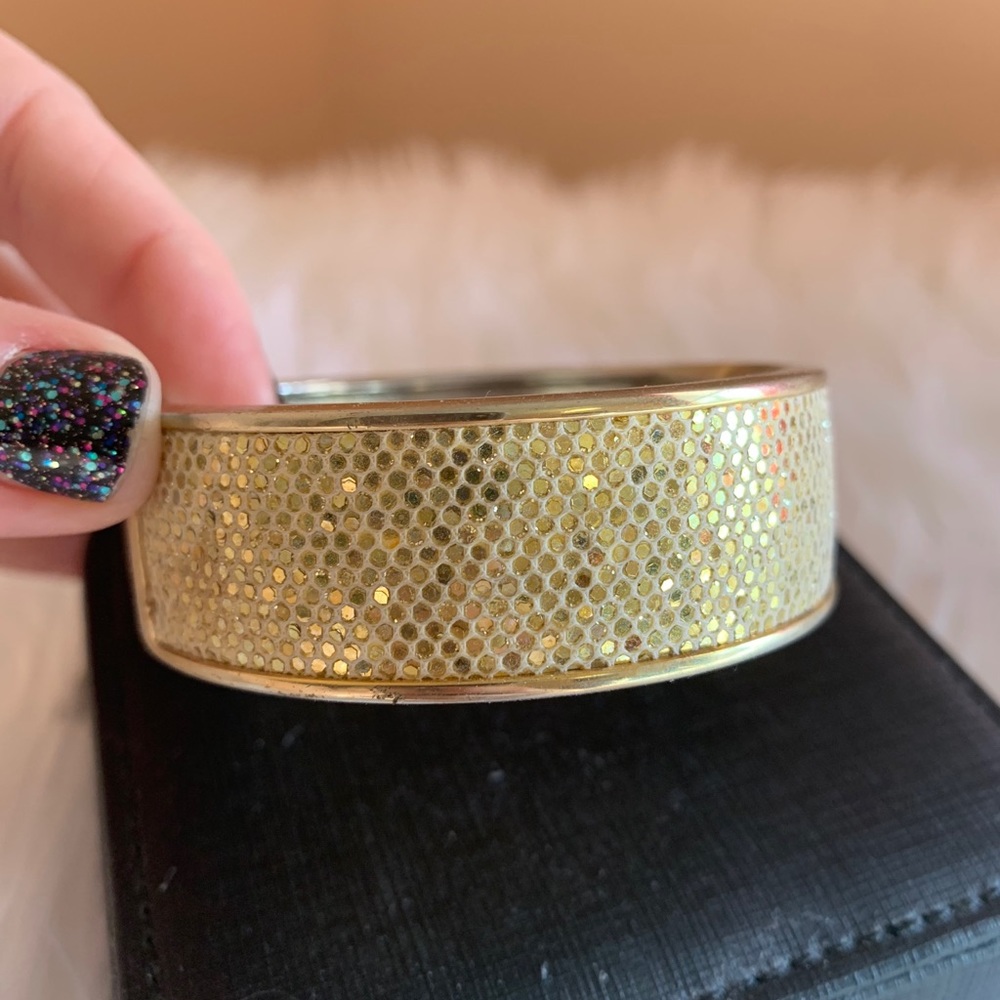 Gold Metallic Bangle - Picture 2 of 3